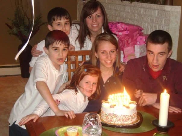 More than a year had passed since the accident. Each birthday I celebrated after felt increasingly more meaningful, a reminder of how lucky I was to be alive. There was no place I'd rather be than surrounded by my family. Pictured here are all my siblings and my mom (with my dad behind the camera).