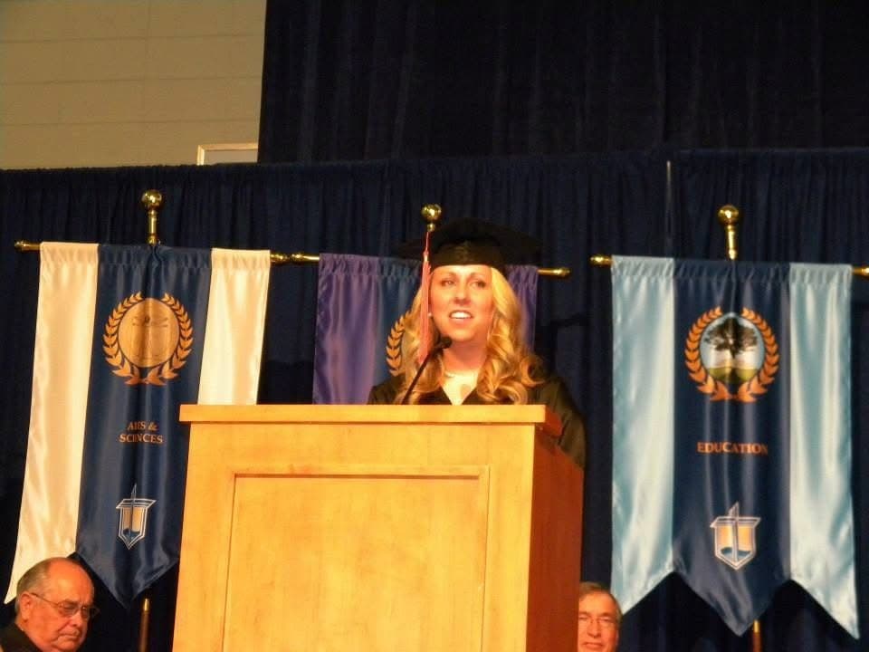Delivering the Commencement Speech at my graduation from Concordia University Wisconsin. Titled "Why Not Us?", my speech encouraged my fellow graduates to believe that we can achieve anything we set our minds to.