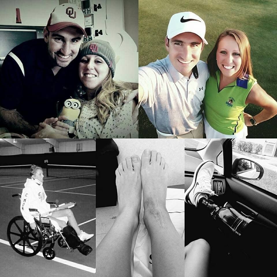 This collage represents my journey of resilience and hope, where I transformed from limited to limitless. From playing wheelchair tennis, to saying goodbye to my right foot, to walking in my first prosthetic, and even taking up golf, I am grateful for every moment and every lesson along the way.